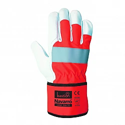 Navarro High Viz Premium Leather Rigger Gloves