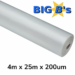 Extender Zip Wall Plastic Clear 4m X 25m X 200um