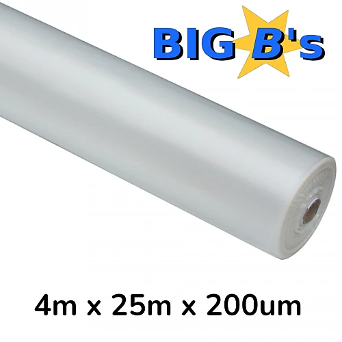 Extender Zip Wall Plastic Clear 4m X 25m X 200um Extender Zip Wall Plastic Clear 4m X 25m X 200um