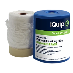 iQuip Pre Taped Masking Film Dispenser and Refill