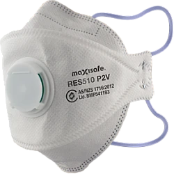 Maxisafe P2 Valved 3-Panel Flatfold Respirator Box Of 20