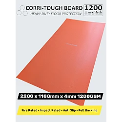 CORRI-TOUGH BUBBLE BOARD 1200 Heavy Duty Floor Protection