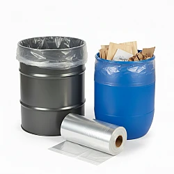 Clear Drum Liner Roll 1000 x 1500mm x 100um (LDPE) – 50 Bags